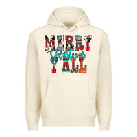 Tofu merry christmas y'all Premium Hoodie - CowhideDigitalArt