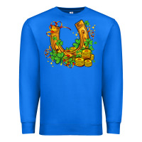 True Royal horseshoe with shamrocks and coin Premium Sweatshirt - AdoDesignShop