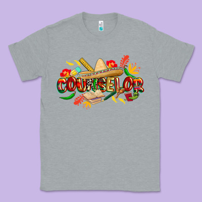Cinco De Mayo Counselor Classic Tee Designed By Cowgirlartshop