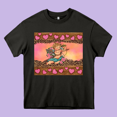 Cupid Valentine's Day Heavy Core Tee Designed By Ranaportraitstore