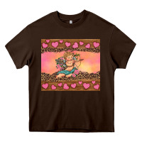 Chocolate Brown cupid valentine's day Heavy Core Tee - RanaPortraitStore
