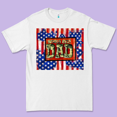 World Best Dad Premium Tee Designed By Tumblerdesignbyshophia