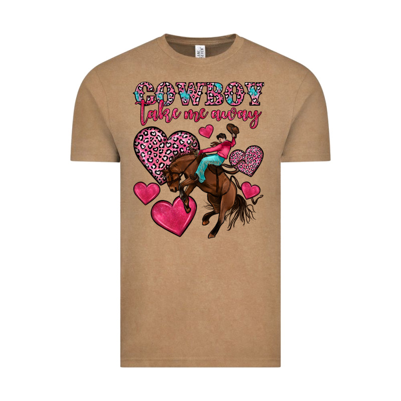 Cowboy Take Me Away Vintage Tee by OliviaCreatesArt | Teevron