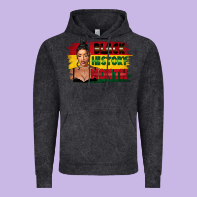 Black History Month Black Girl Vintage Hoodie Designed By Fadigitalartstudio