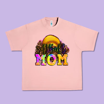 Softball Mom Urban Heavy Tee Designed By Oliviacreatesart