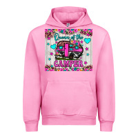 Fuchsia Pink queen of the camper Urban Hoodie - JahusDesignShop