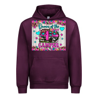 Mauve Wine queen of the camper Urban Hoodie - JahusDesignShop