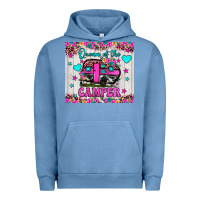 Pigment Pebble Blue queen of the camper Urban Hoodie - JahusDesignShop