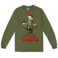 Army Green merry christmas cactus Long Sleeve Tee - RanaPortraitStore
