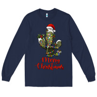 Navy merry christmas cactus Long Sleeve Tee - RanaPortraitStore