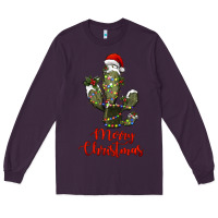 Plum merry christmas cactus Long Sleeve Tee - RanaPortraitStore