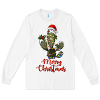 White merry christmas cactus Long Sleeve Tee - RanaPortraitStore