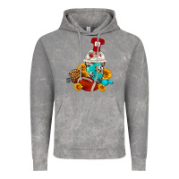Cloud Rock Football Frappe Coffee Vintage Hoodie - FaDigitalArtStudio