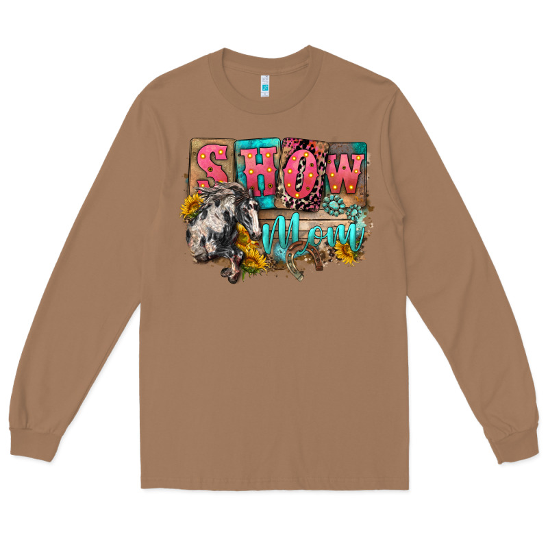 Show Mom Horse Mother's Day Long Sleeve Tee by FaDigitalArtStudio | Teevron