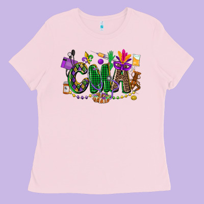 Cma Mardi Gras Cowgirl Ladies Tee Designed By Cowgirlartshop