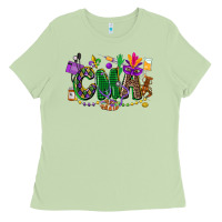 Matcha cma mardi gras cowgirl Ladies Tee - CowGirlArtShop