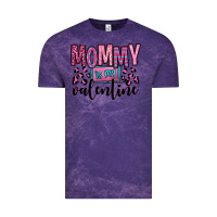 Cloud Purple mommy is my valentine Vintage Tee - OliviaCreatesArt