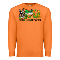 Carrot peace love st patricks Premium Sweatshirt - AdoDesignShop