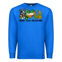 True Royal peace love st patricks Premium Sweatshirt - AdoDesignShop