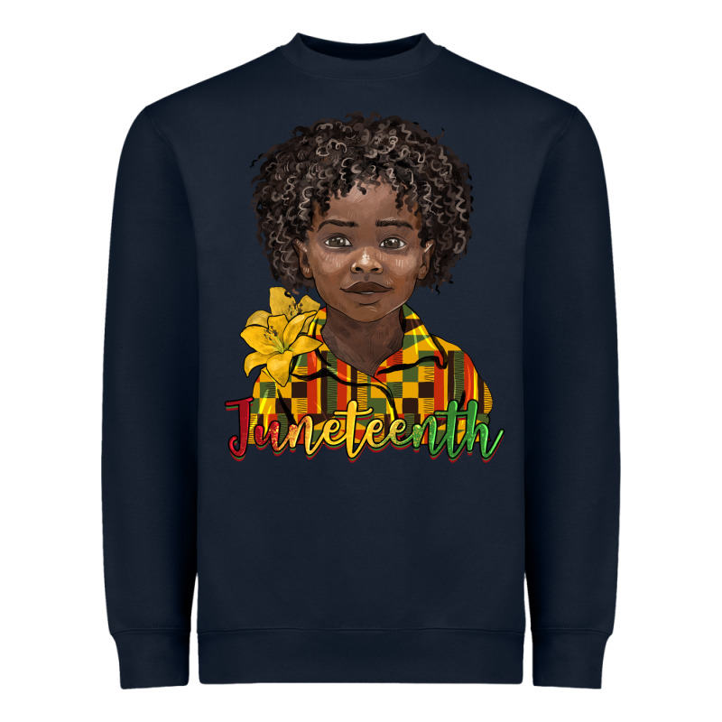 Juneteenth Black Boy Heavyweight Sweatshirt by BarkalooDesign | Teevron