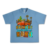 Pebble Blue country roads take me home olivia Urban Heavy Tee - OliviaCreatesArt