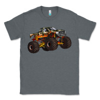 Charcoal Heather monster truck Classic Tee - Artiststas