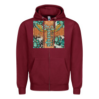 Burgundy she is strong tumbler Zipper Hoodie - BarkalooDesign