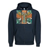 Navy she is strong tumbler Zipper Hoodie - BarkalooDesign