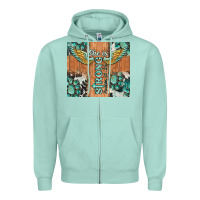 Seafoam she is strong tumbler Zipper Hoodie - BarkalooDesign