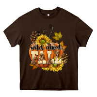 Chocolate Brown Wild About Fall Heavy Core Tee - texasbilliewilder