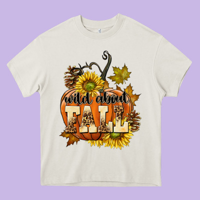 Wild About Fall Heavy Core Tee Designed By Texasbilliewilder