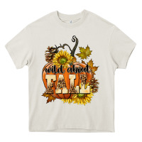 Cream Wild About Fall Heavy Core Tee - texasbilliewilder