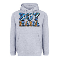Heather Grey boy mama Heavyweight Hoodie - AdoDesignShop