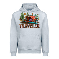 Heather Grey traveler Urban Hoodie - JahusDesignShop