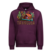Mauve Wine traveler Urban Hoodie - JahusDesignShop