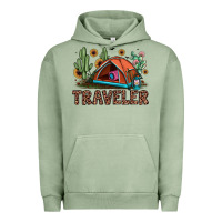 Pigment Oil Green traveler Urban Hoodie - JahusDesignShop