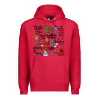 Cardinal winter festive essentials Premium Hoodie - CowhideDigitalArt