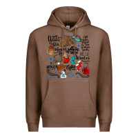 Chestnut winter festive essentials Premium Hoodie - CowhideDigitalArt
