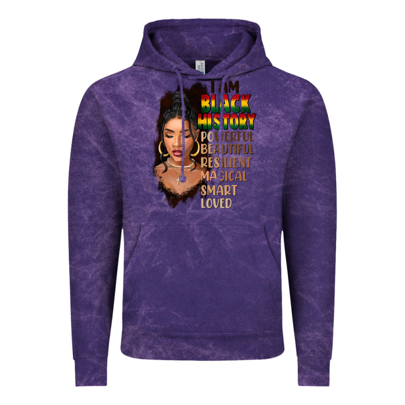 I Am Black History Black Girl Vintage Hoodie by FaDigitalArtStudio | Teevron
