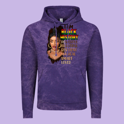 I Am Black History Black Girl Vintage Hoodie Designed By Fadigitalartstudio