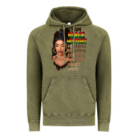 Vintage Olive I am black history black girl Vintage Hoodie - FaDigitalArtStudio