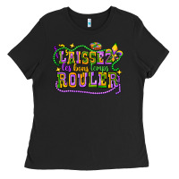 Black laissez les bons temps router Ladies Tee - CowGirlArtShop