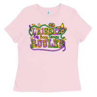 Bubblegum Pink laissez les bons temps router Ladies Tee - CowGirlArtShop
