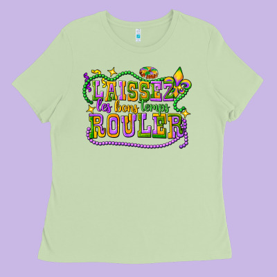 Laissez Les Bons Temps Router Ladies Tee Designed By Cowgirlartshop