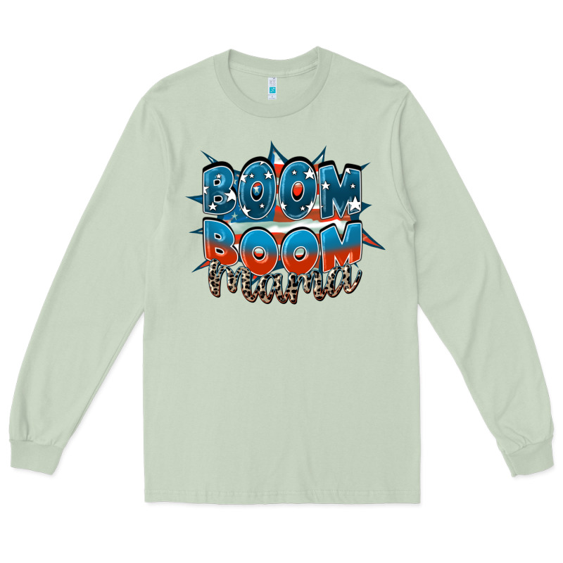 Boom Boom Mama Long Sleeve Tee by FaDigitalArtStudio | Teevron