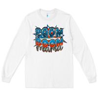 White Boom boom Mama Long Sleeve Tee - FaDigitalArtStudio