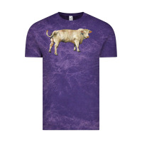 Cloud Purple charolais bull Vintage Tee - RanaPortraitStore