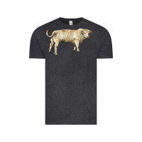 Vintage Black charolais bull Vintage Tee - RanaPortraitStore