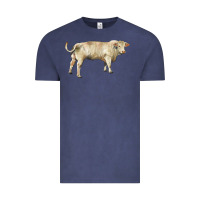 Vintage Denim charolais bull Vintage Tee - RanaPortraitStore