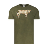 Vintage Olive charolais bull Vintage Tee - RanaPortraitStore